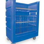 Laundry Cart with Shelves